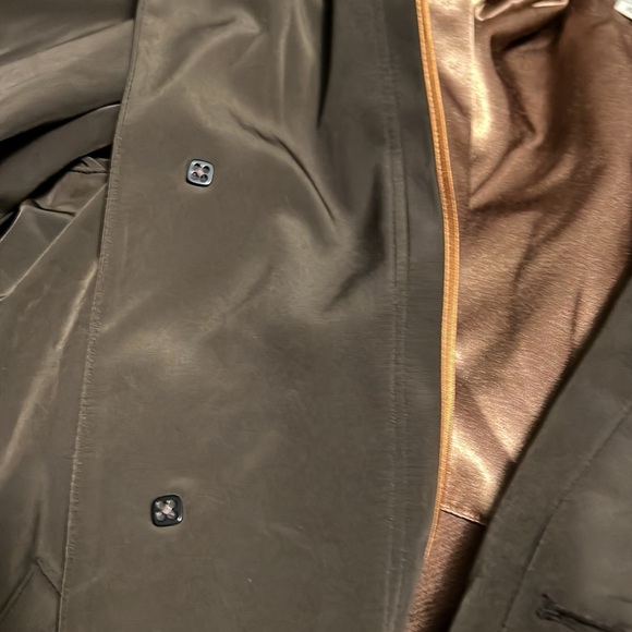 Mens Wilkie Rodriguez lined rain coat chocolate 44 regular double lined warm - Picture 8 of 9